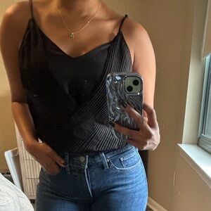 Zara black blouse bodysuit